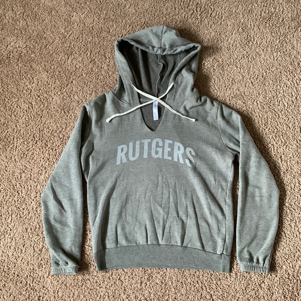 Gray Rutgers hoodie